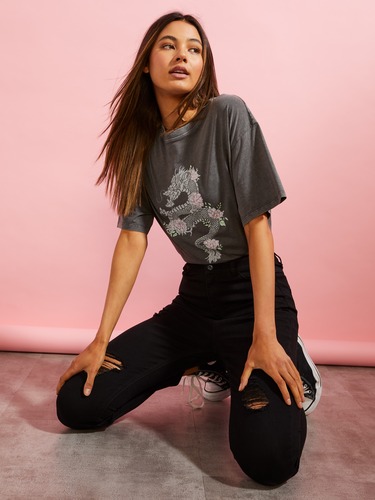 Music Metallica Soft Oversized Tee                                                                                              