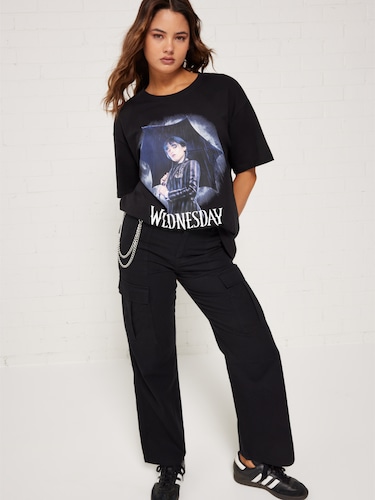 Wednesday Addams Oversized Tee                                                                                                  