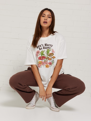Storybook Frog Oversized Tee                                                                                                    