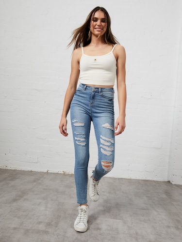 All Over Ripped Jean                                                                                                            