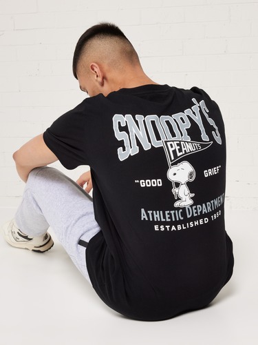 Black Snoopy Strength Club Tee                                                                                                  
