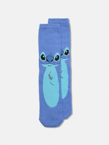 Stitch Fuzzy Socks                                                                                                              