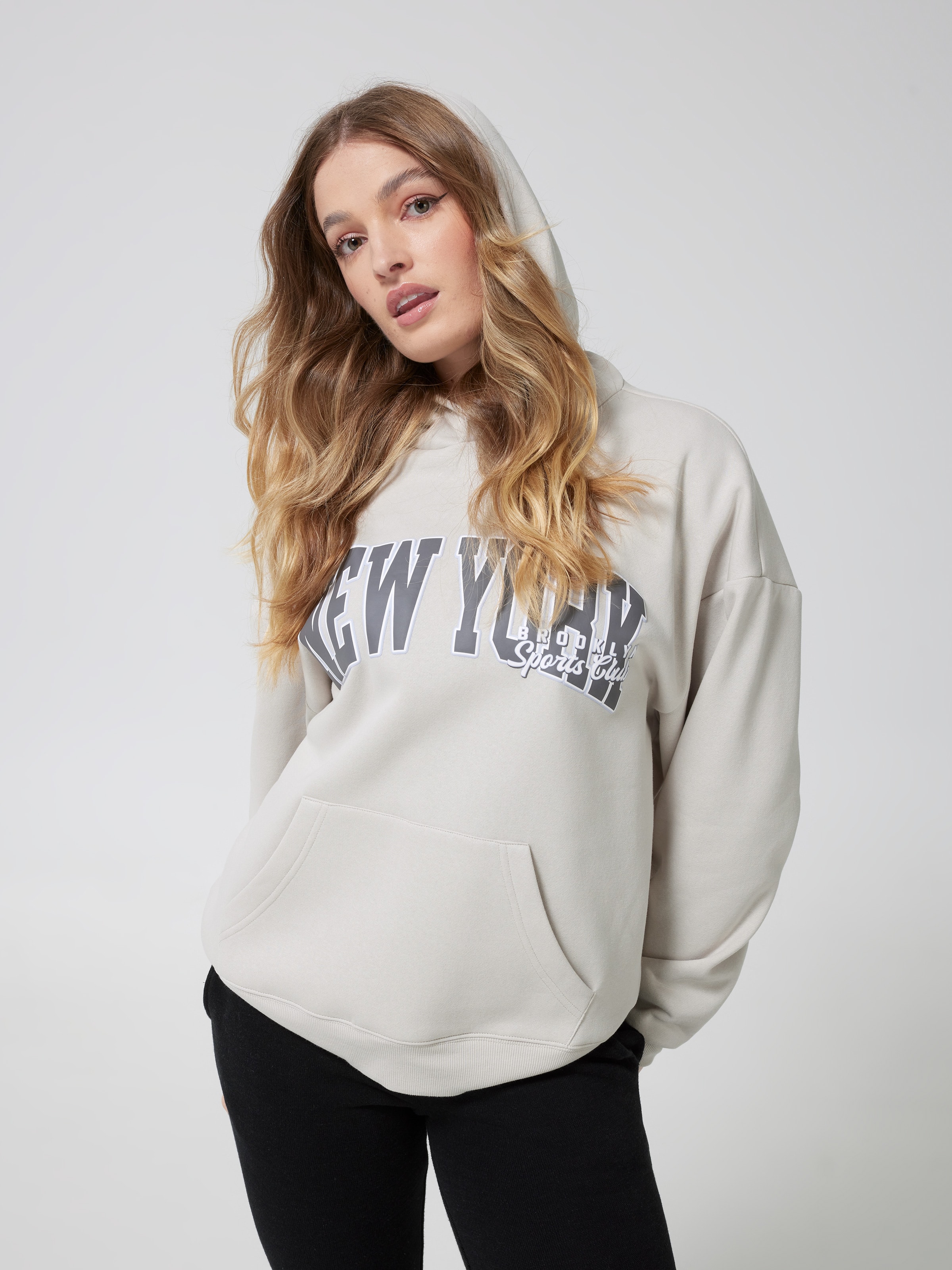 Ny Sports Club Oversized Hoodie Mandrake Mist - Jay Jays Online