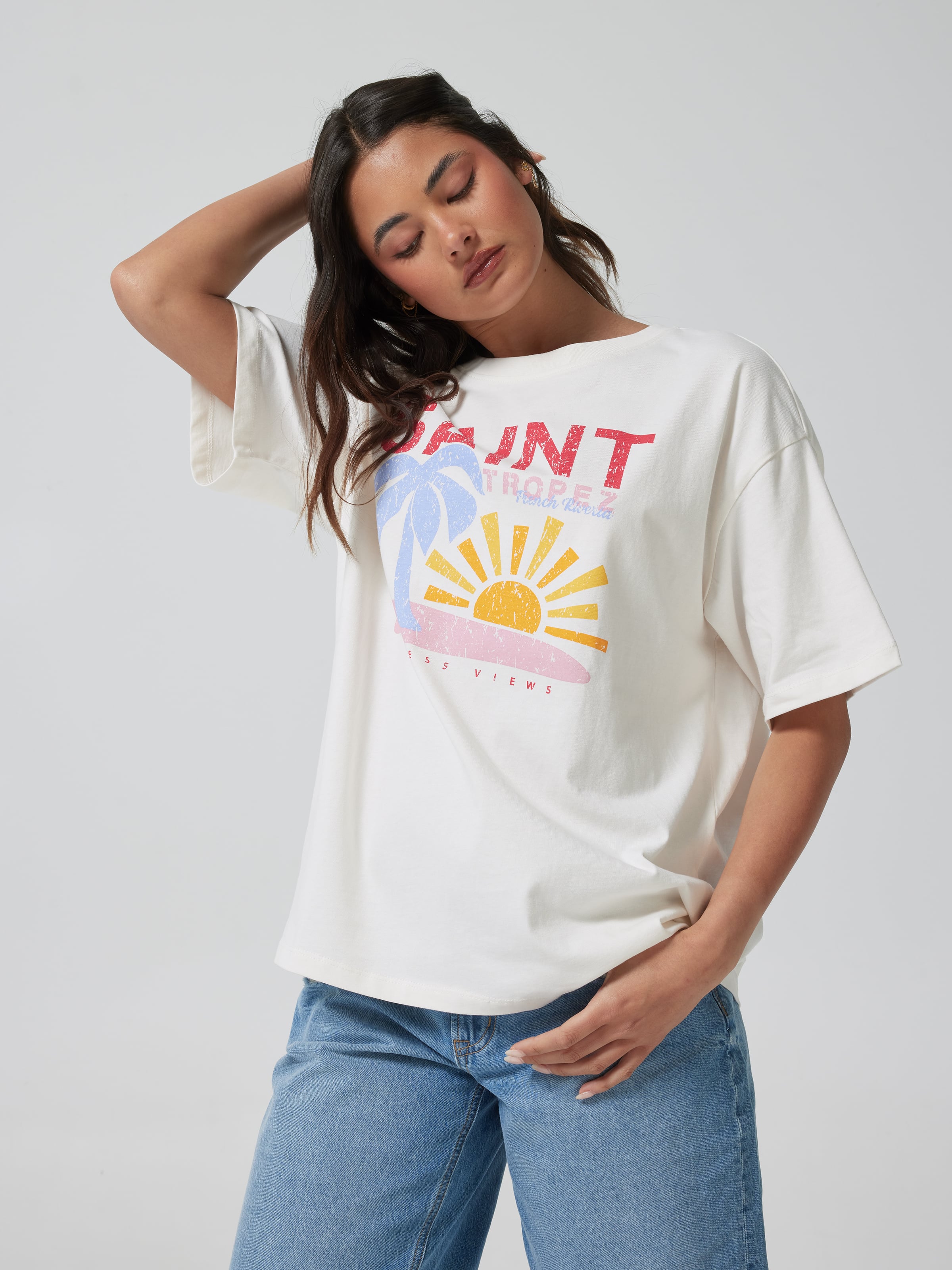 Saint Tropez Oversized Tee - Jay Jays Online