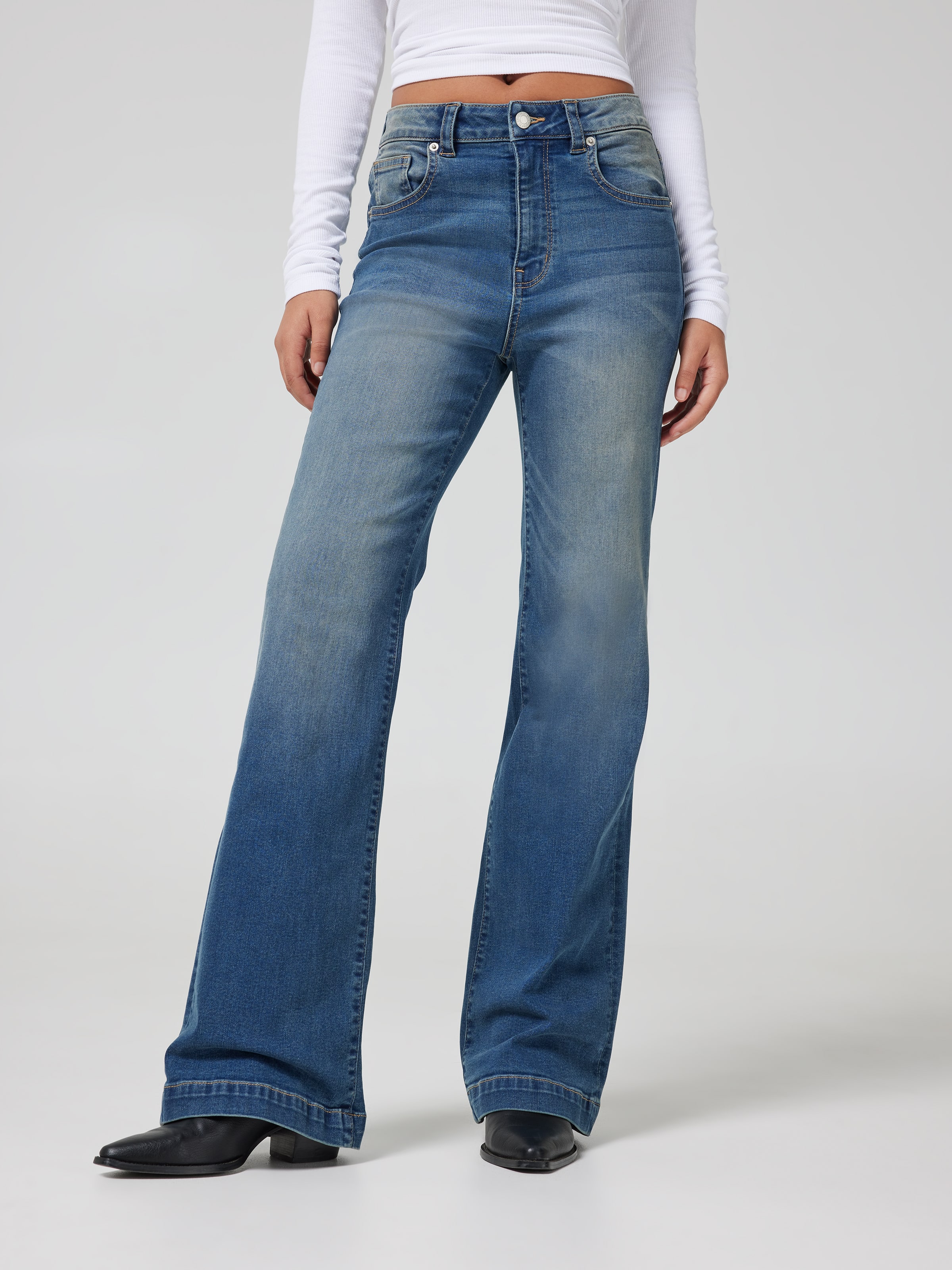 Brodie Flare Jean Smokey Blue - Jay Jays Online
