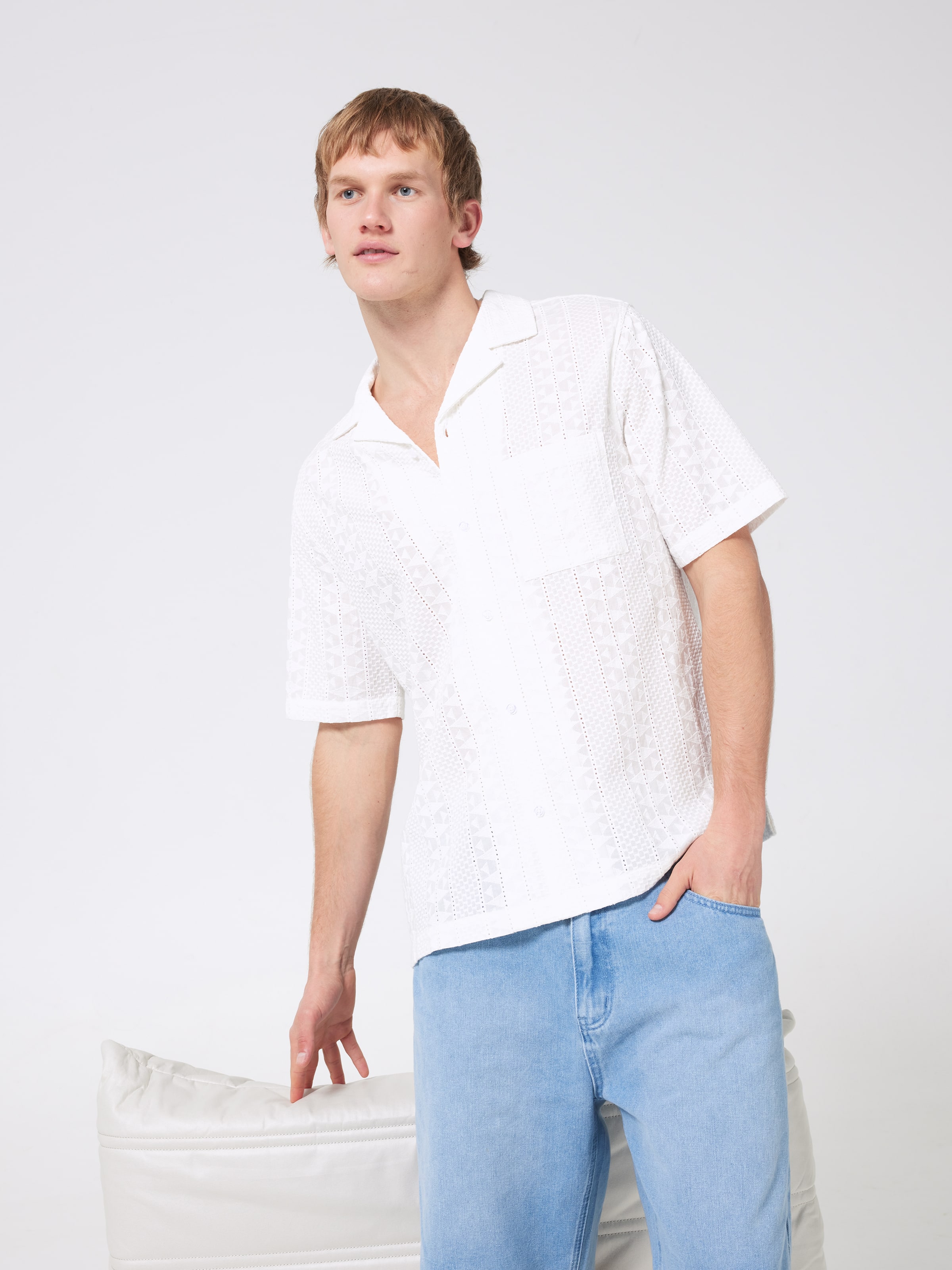 Broderie Byron Short Sleeve Shirt - Jay Jays Online