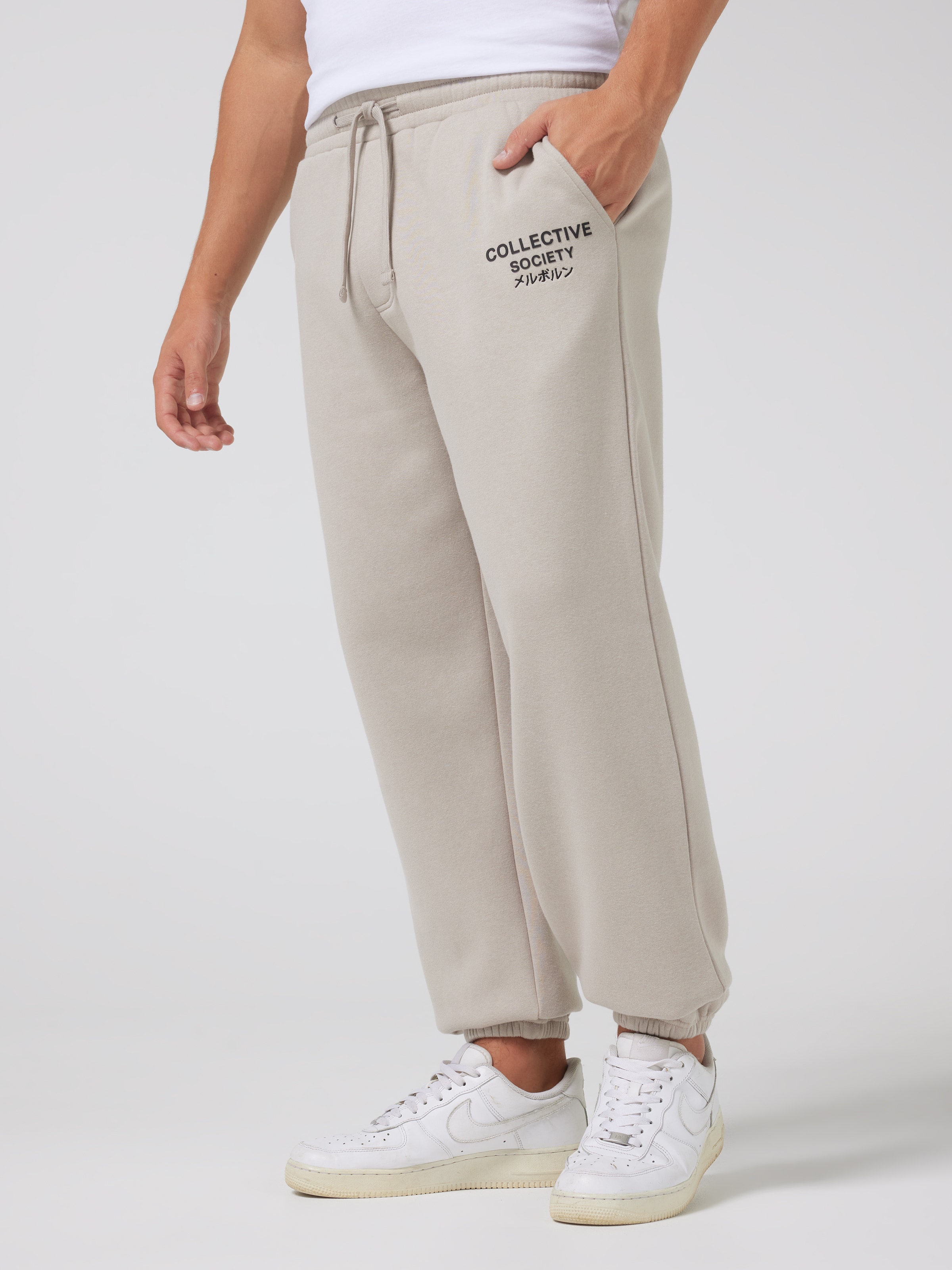 Form 960236 Collective Society Trackpant Fawn - Jay Jays Online